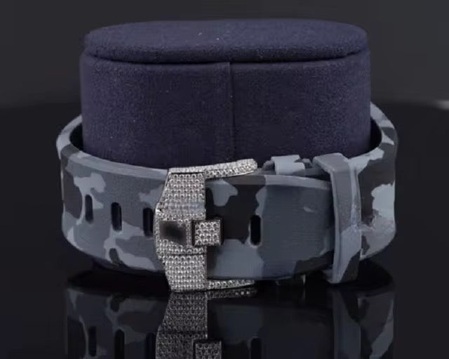Stealth Camo Chronograph | Moissanite Edition | ETA Automatic | 41mm