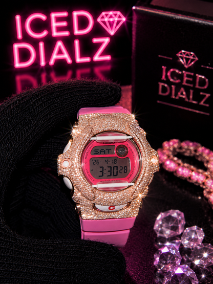 Pink Iced G-Shock Watch