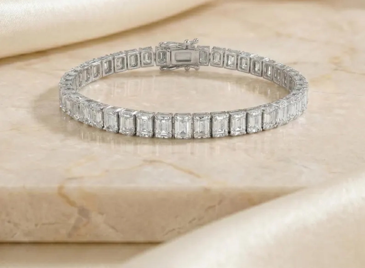 Private Creator Order — Emerald-Cut Lab-Grown Diamond Tennis Bracelet
