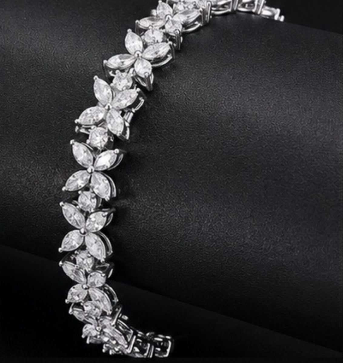 Marquise Diamond Flower Bracelet