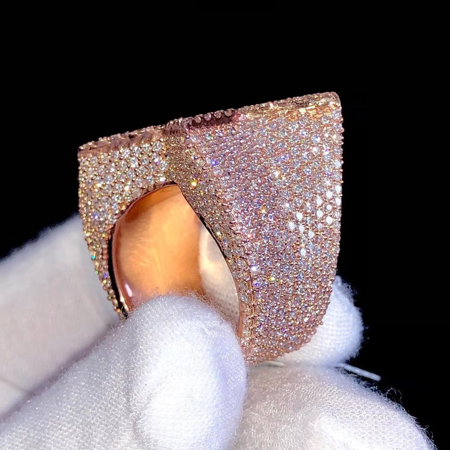 7 Carat Moissanite Star Ring – VVS1 Iced Out Men’s Ring | GRA Certified
