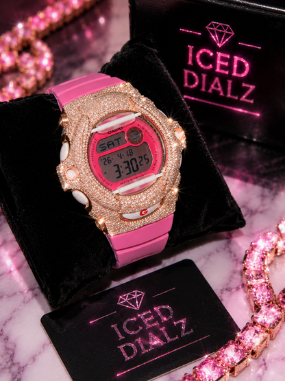 Pink Iced G-Shock Watch