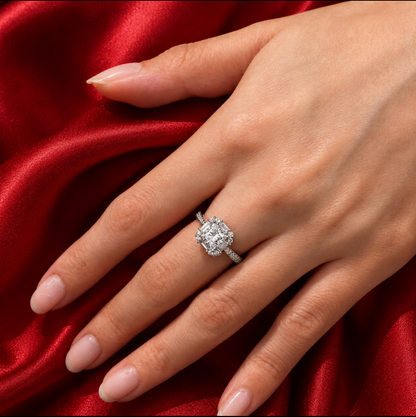 Princess Cut Moissanite Ring
