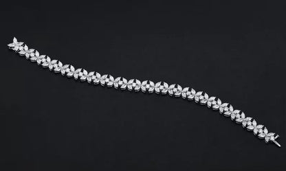 Marquise Diamond Flower Bracelet