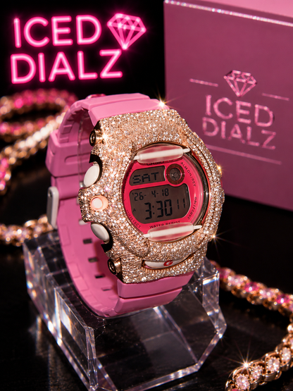 Pink Iced G-Shock Watch