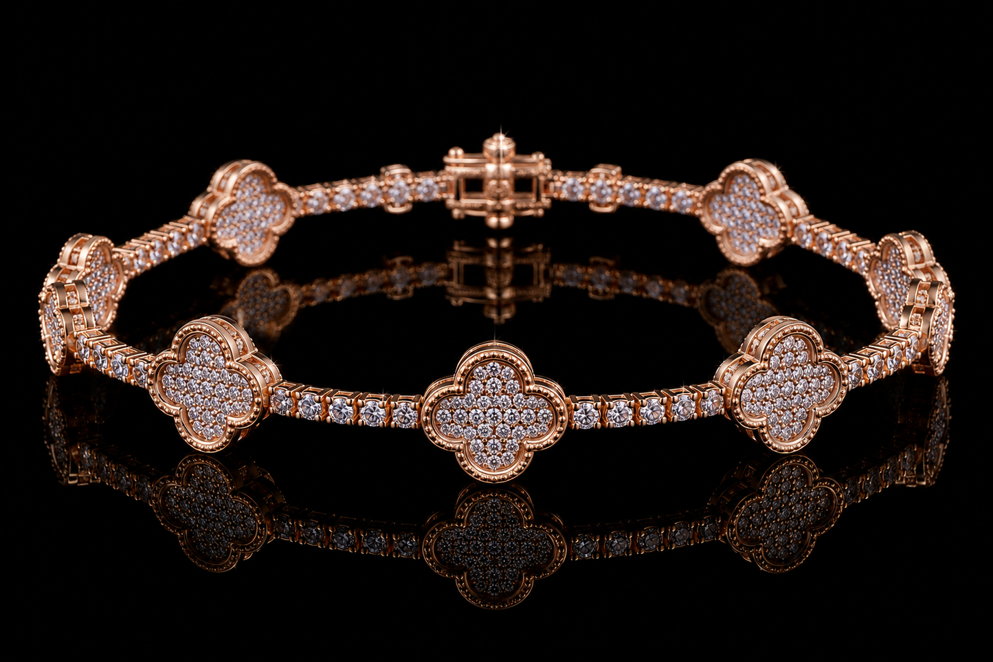 Iced Clover Bracelet