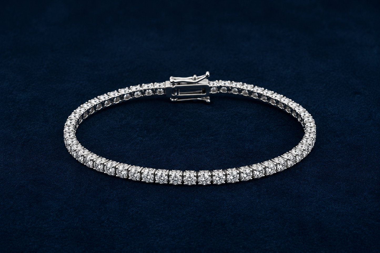 VVS D Color Moissanite Tennis Bracelet | 925 Sterling Silver