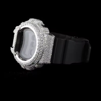 Custom Iced Black G-Shock Watch