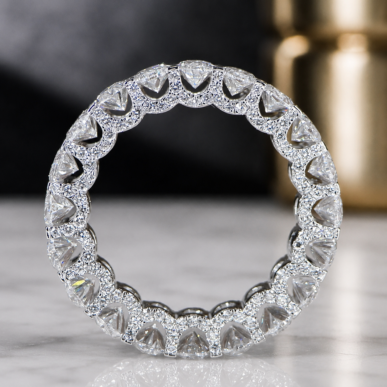 Signature Lab Diamond Eternity Band | 925 Silver, 10K, 14K & 18K Gold