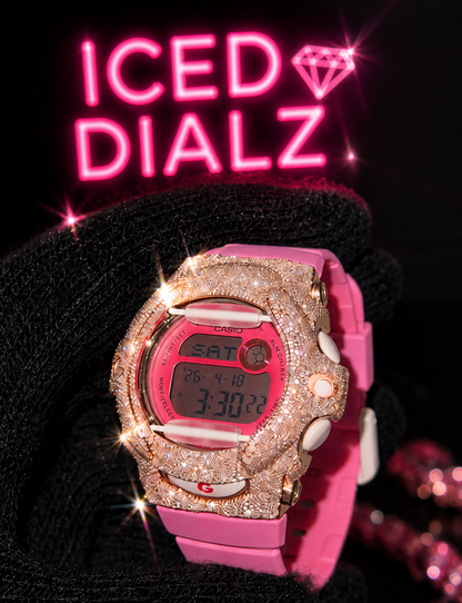 Pink Iced G-Shock Watch