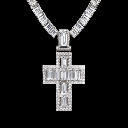 Baguette Cross Pendant