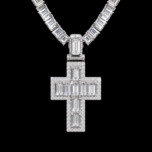 Baguette Cross Pendant