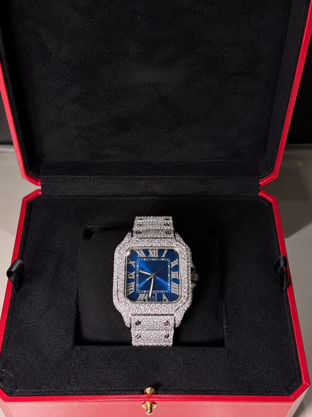 Royal Blue Iced Luxury Watch