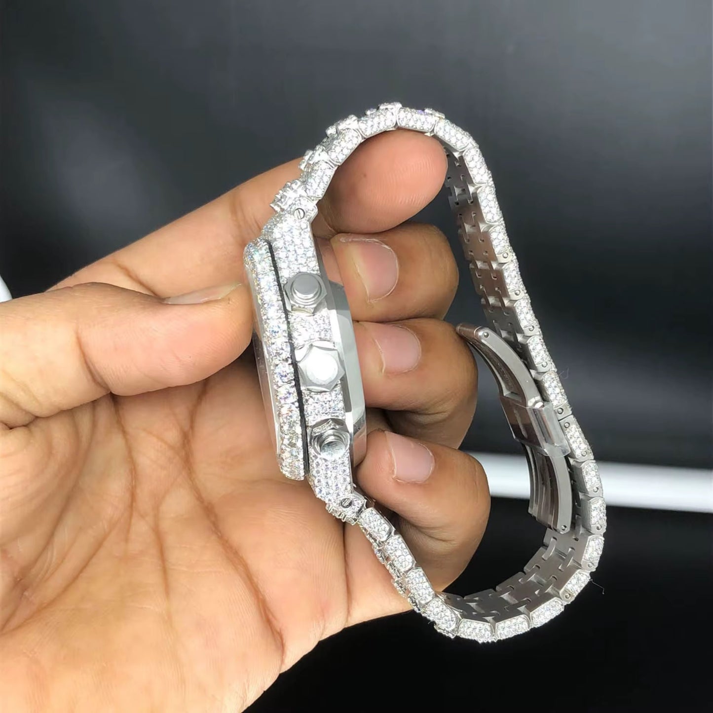 Glacier Chronograph Lab Diamond Watch | ETA Movement | 41mm