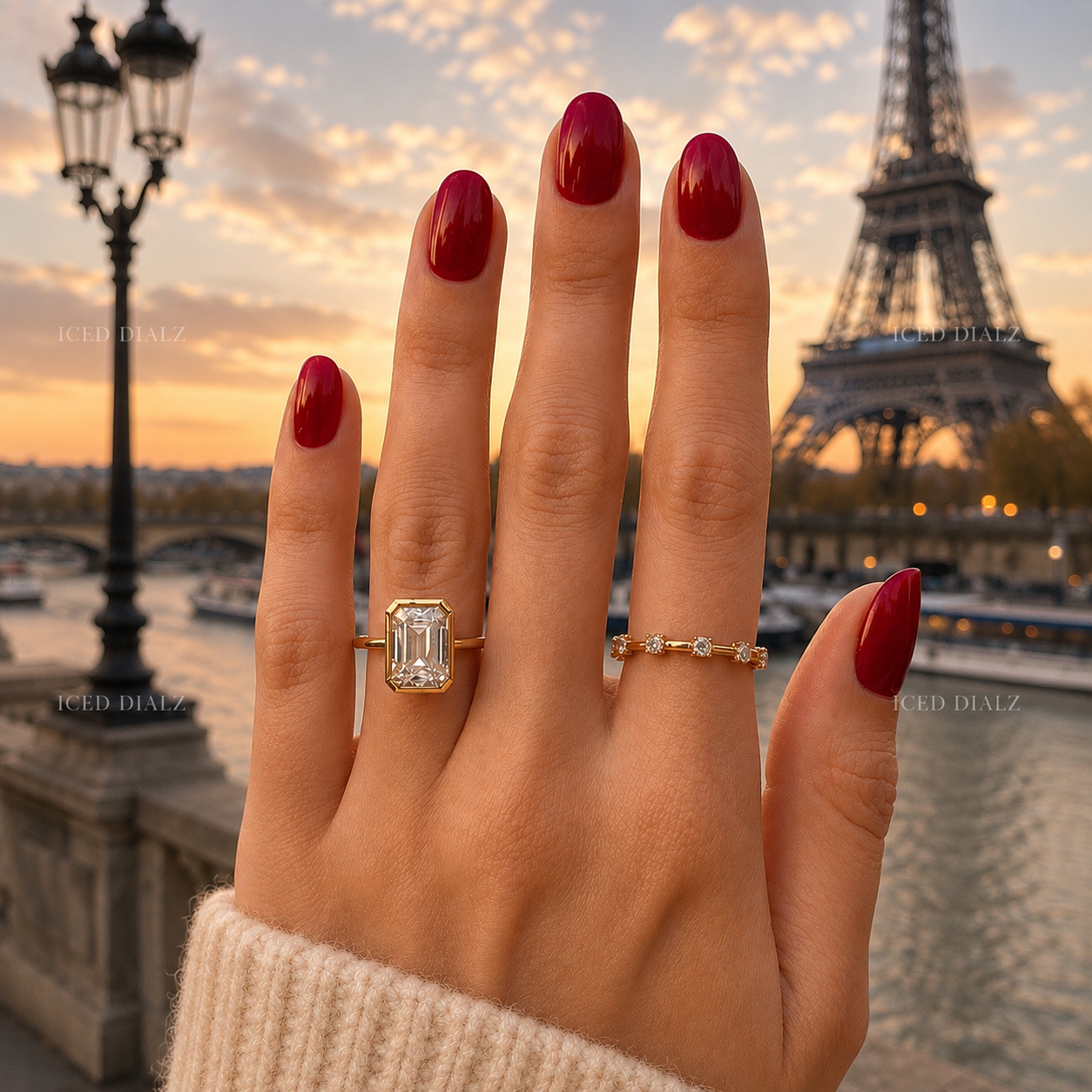 4.00 Carat Emerald Cut Lab-Grown Diamond Ring | IGI Certified E-VS1 | Bezel Set | 14K White Gold