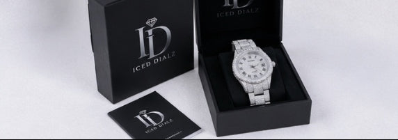 All White Iced Out Watch