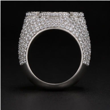 Iced Cross Ring
