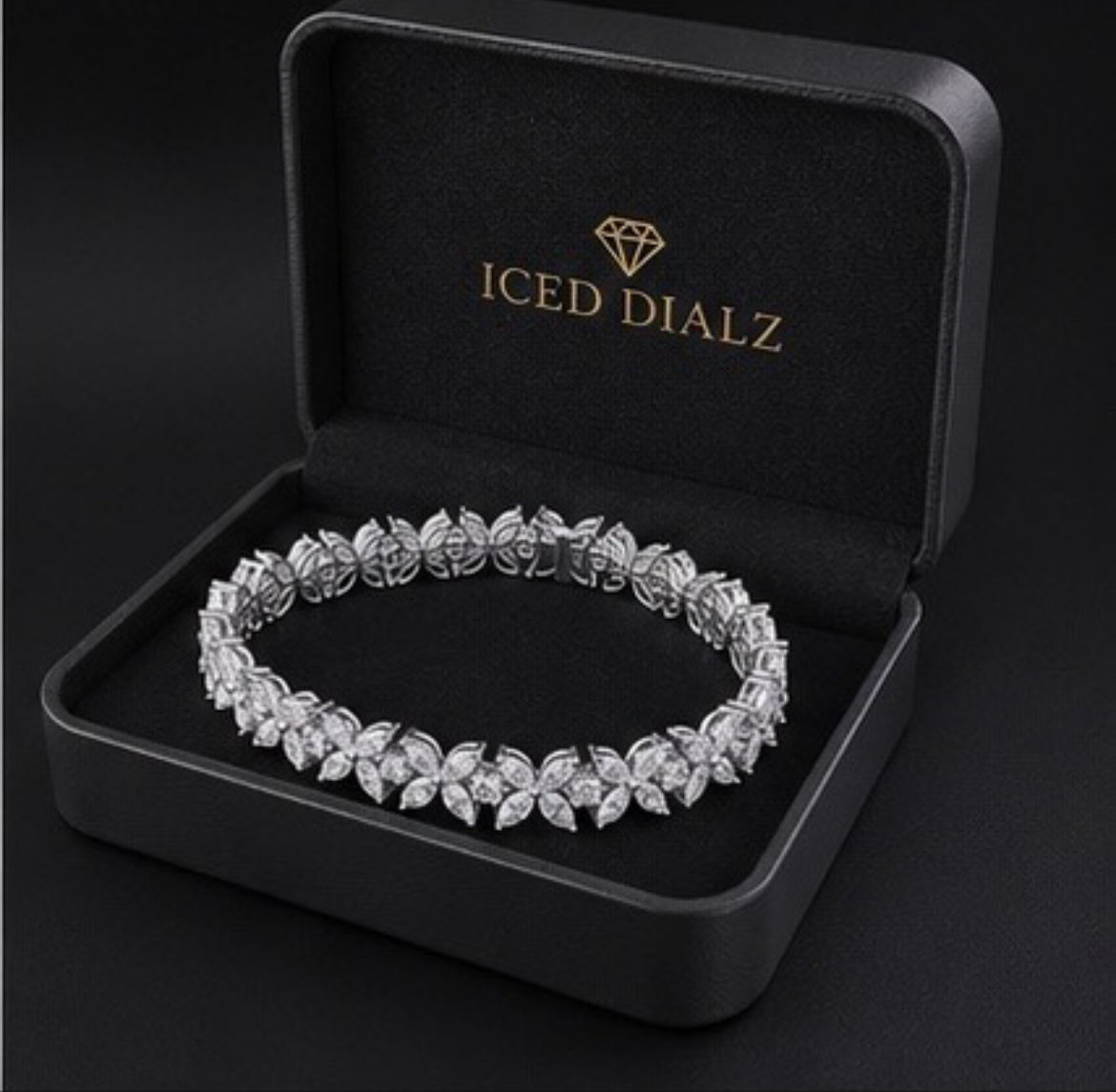 Marquise Diamond Flower Bracelet