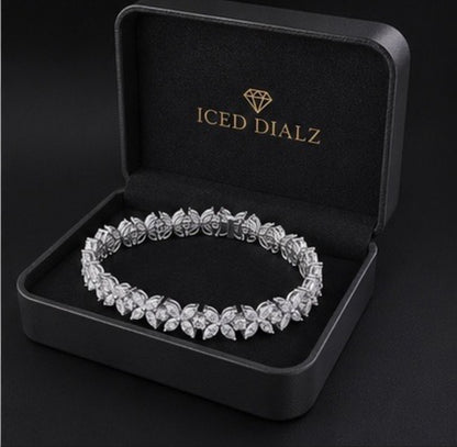 Marquise Diamond Flower Bracelet