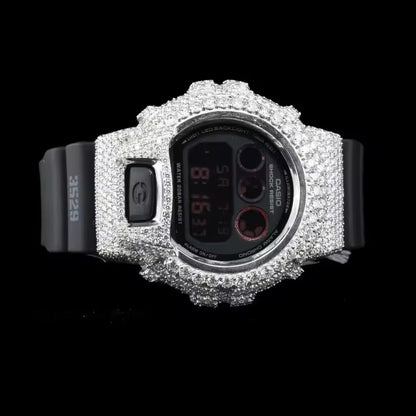 Custom Iced Black G-Shock Watch