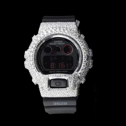 Custom Iced Black G-Shock Watch