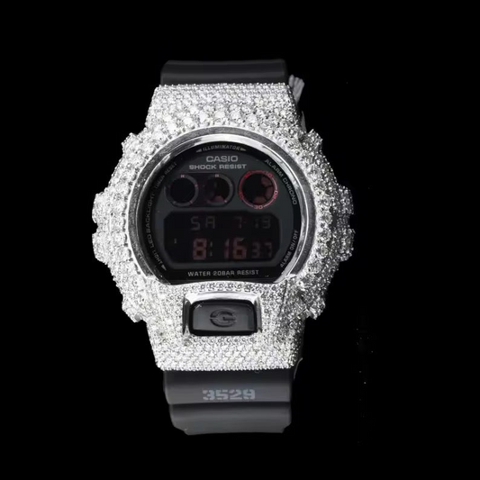 Custom Iced Black G-Shock Watch