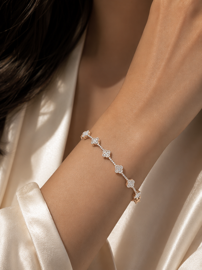 Iced Clover Bracelet