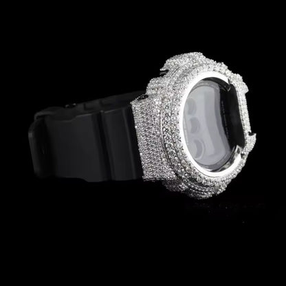 Custom Iced Black G-Shock Watch