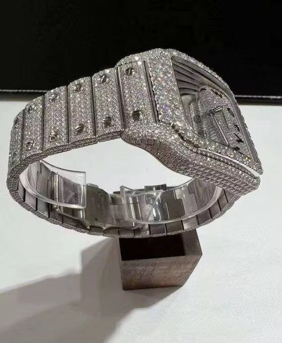 Arabic Ice Automatic Watch | Moissanite Edition | 41mm