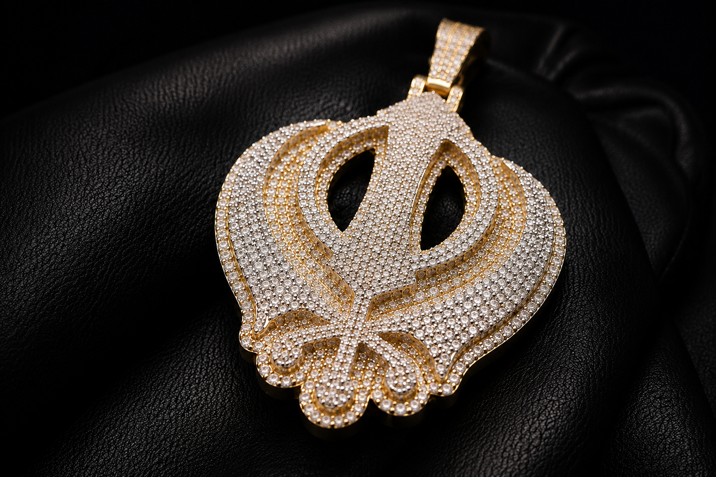 Iced VVS Diamond Khanda Pendant