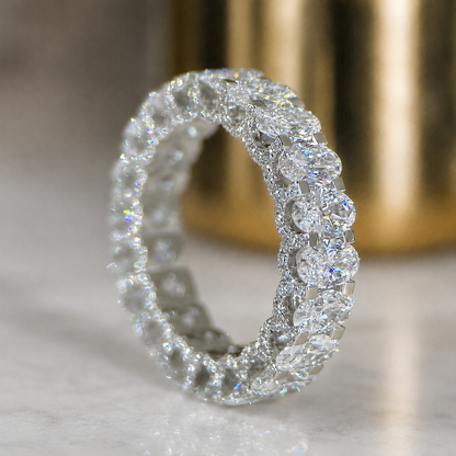 Signature Lab Diamond Eternity Band | 925 Silver, 10K, 14K & 18K Gold