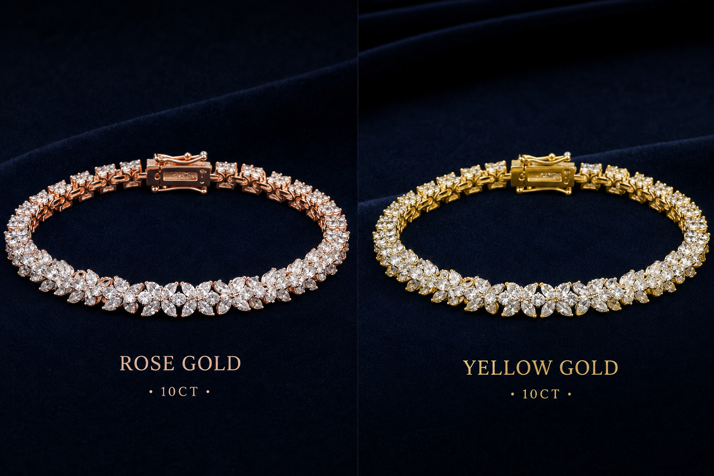 Marquise Diamond Flower Bracelet