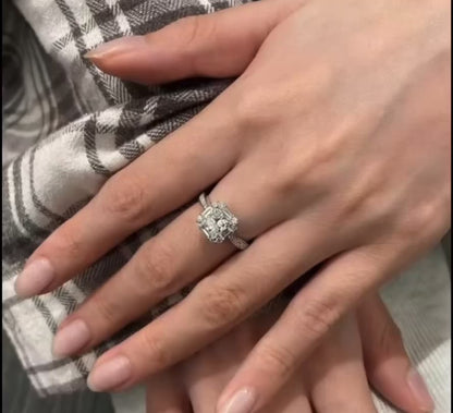 Princess Cut Moissanite Ring